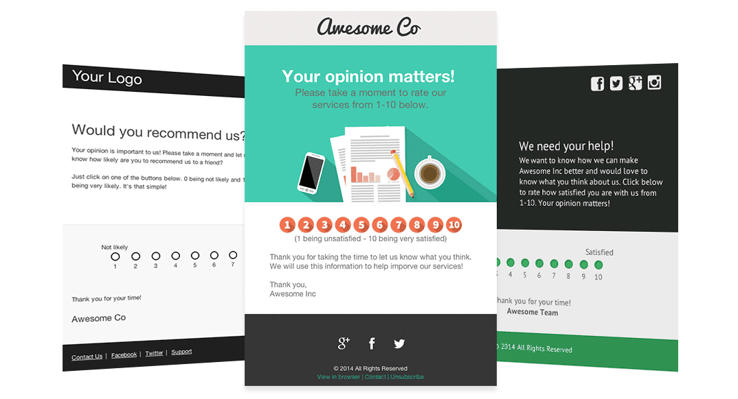 Now Available: 8 New Responsive Email Survey Templates