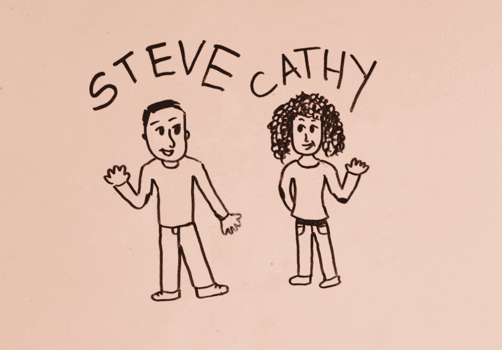 Steve and Cathy, startup folks