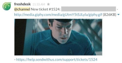 Fun Fact: if you name a ticket a gif url, it will show up in slack