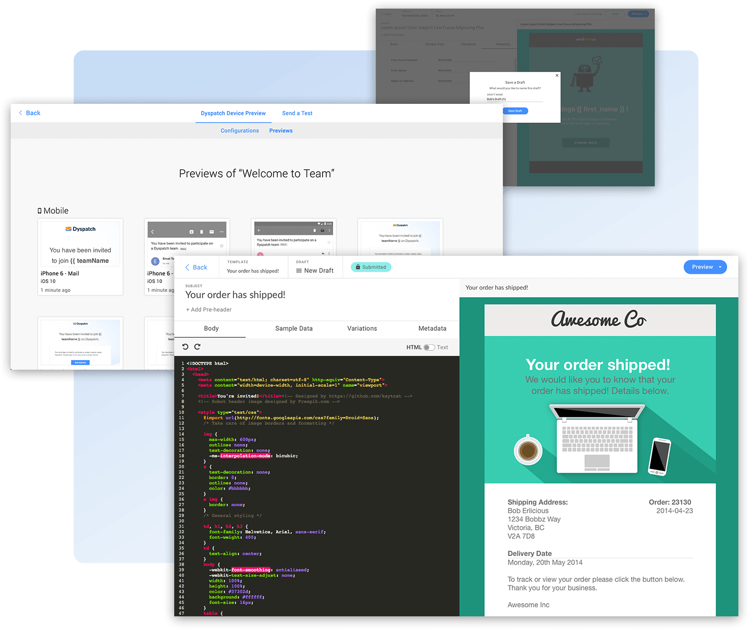 IMG APP Home-min Dyspatch in app screenshots