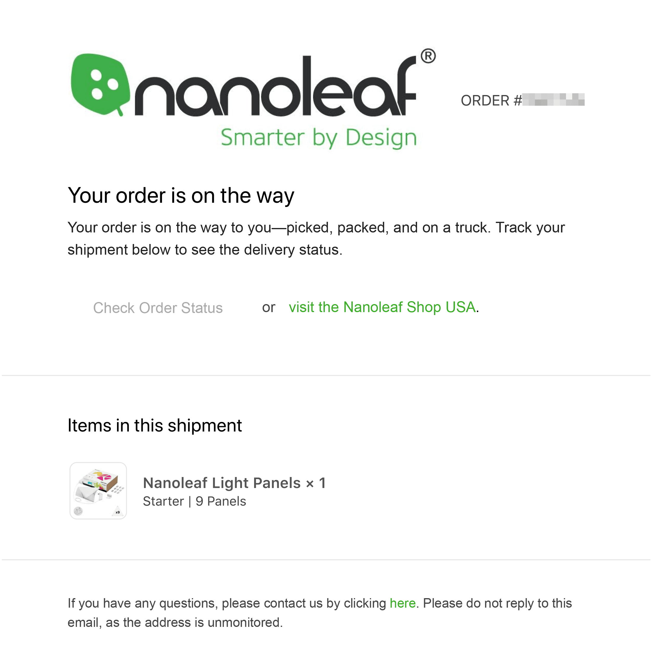 nanoleaf email example
