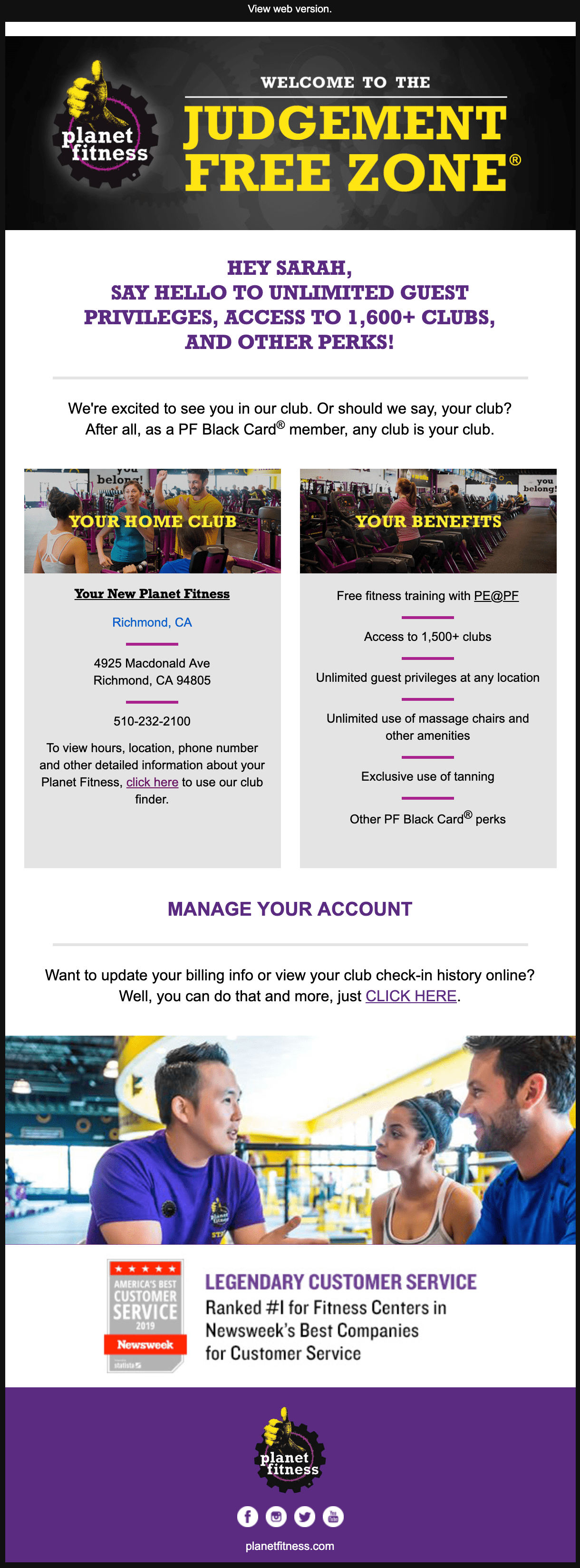 planet fitness email