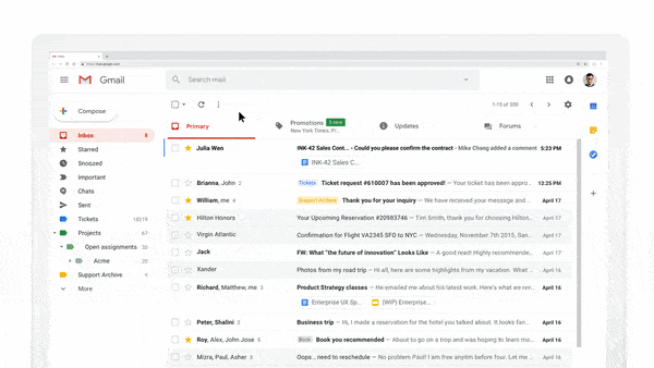Comments in gmail