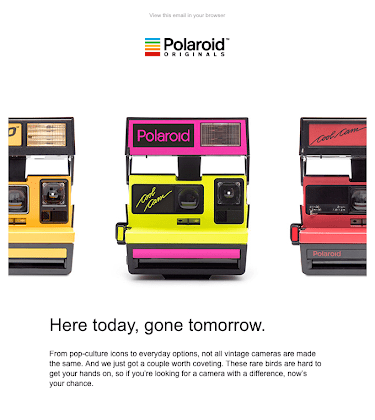 Polaroid sample email