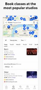 Booking classes at the most popular studios sample