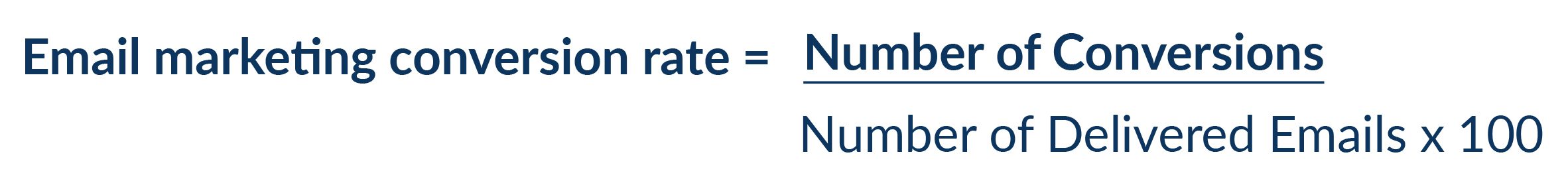 email mareting conversion rate formula