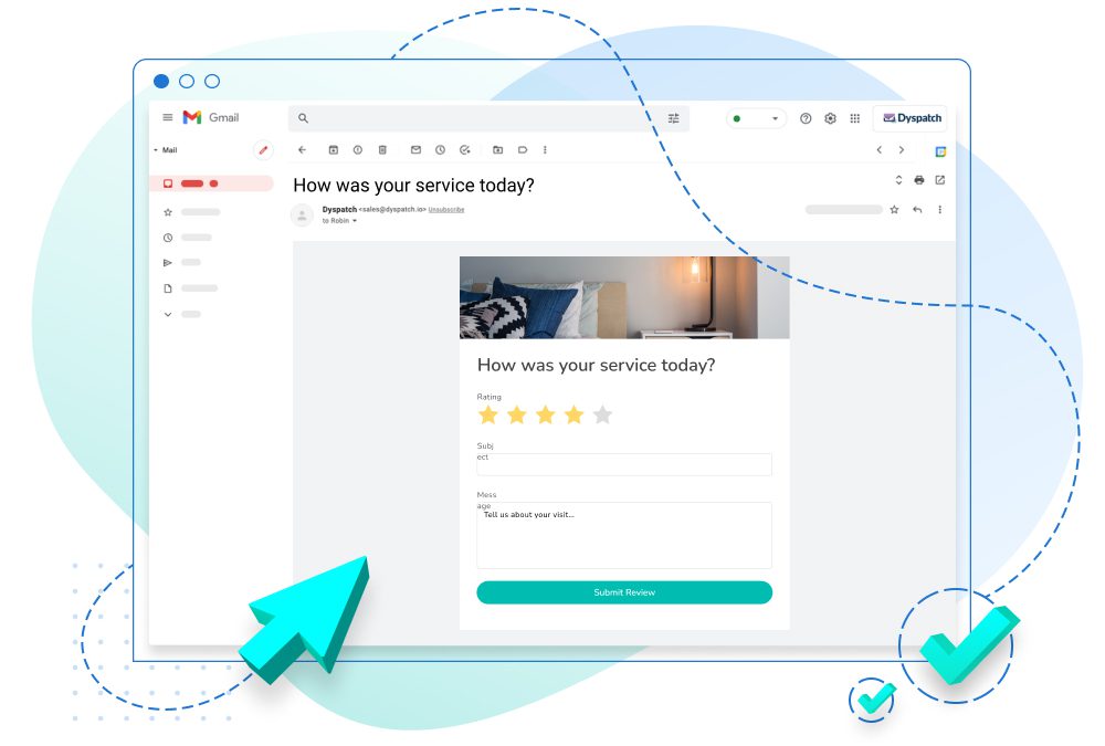 App in email surveys