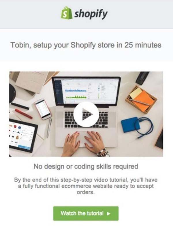 Shopify Video in Email