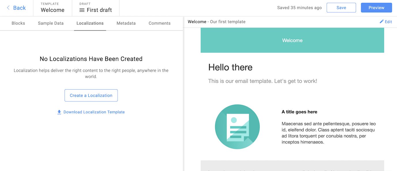 Dyspatch localization dashboard.