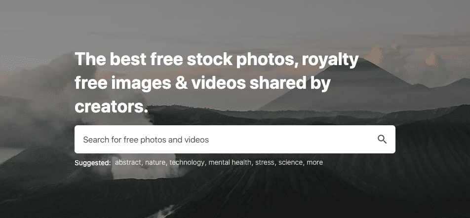 Pexels, a free source for stock images