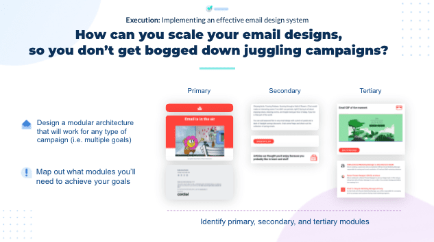 How can you scale your email designs, so you don't get bogged down juggling campaigns?