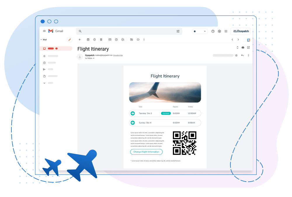 Travel – Flight itineraries