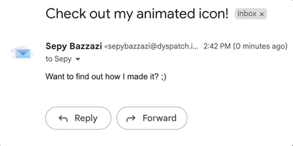 sepy bazzazi animated gmail icon
