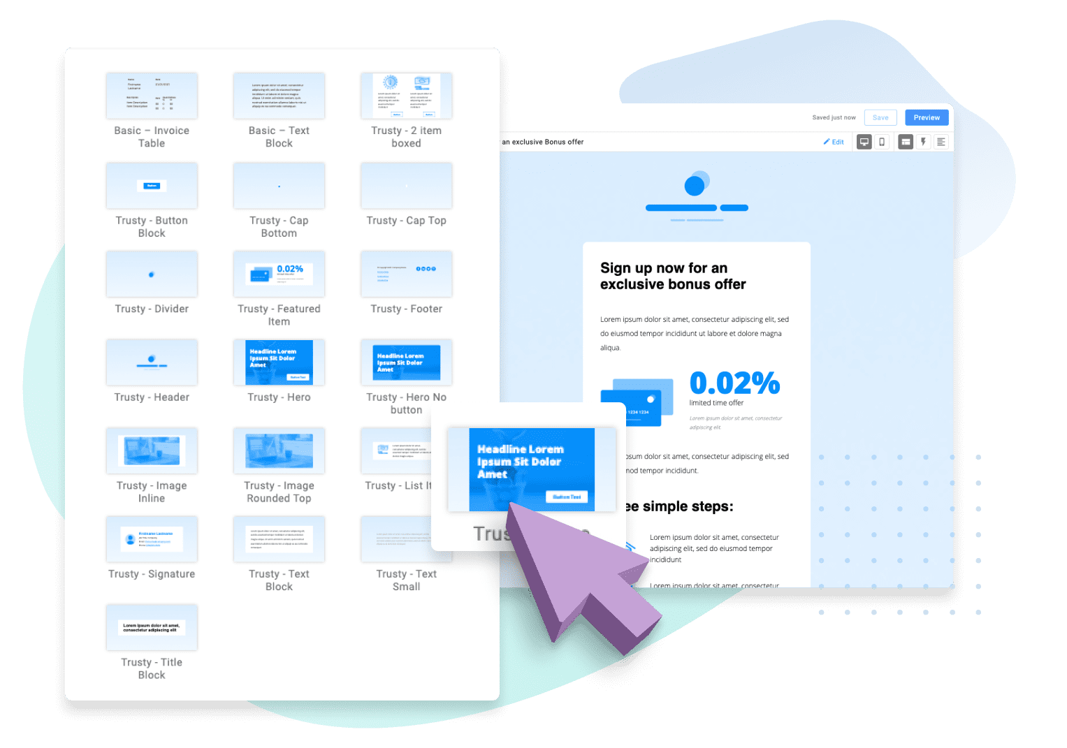 Reusable blocks streamline your email creation process