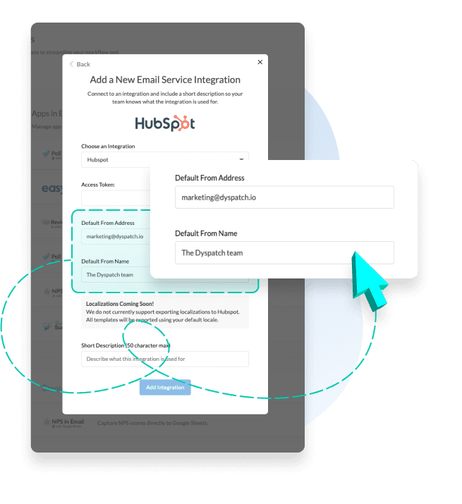 set your default meta data at the ESP level