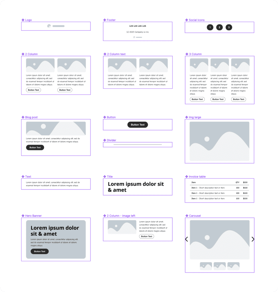 The Dyspatch Figma email design system blocks