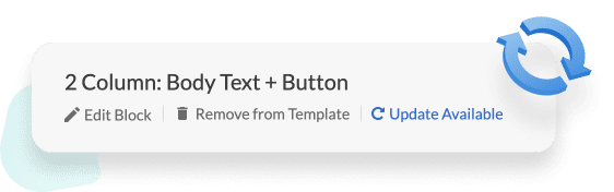 Manually pull design updates in your email blocks