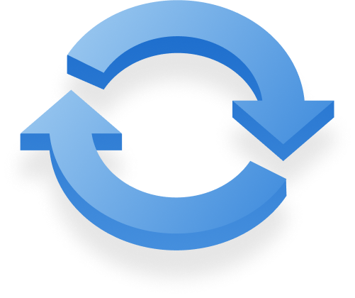 3d icon - refresh arrows