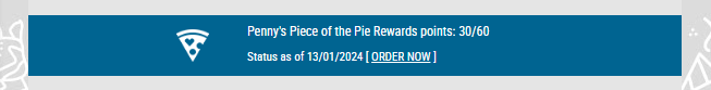 Penny's piece of the pie reward