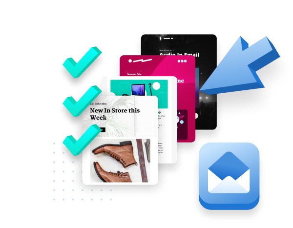 Dyspatch sample emails and icons