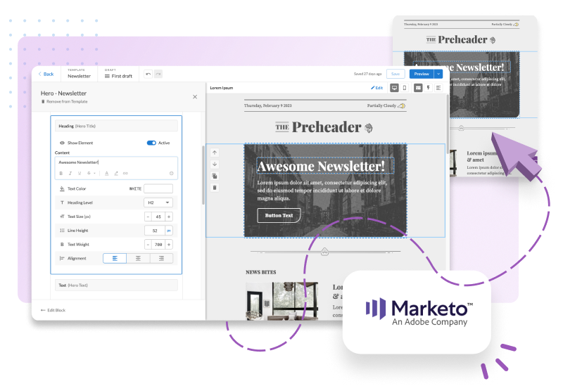 Marketo integrations export email