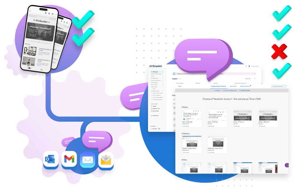 Built in litmus email testing